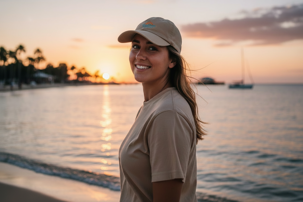 Lifestyle with Small Embroidered Logo